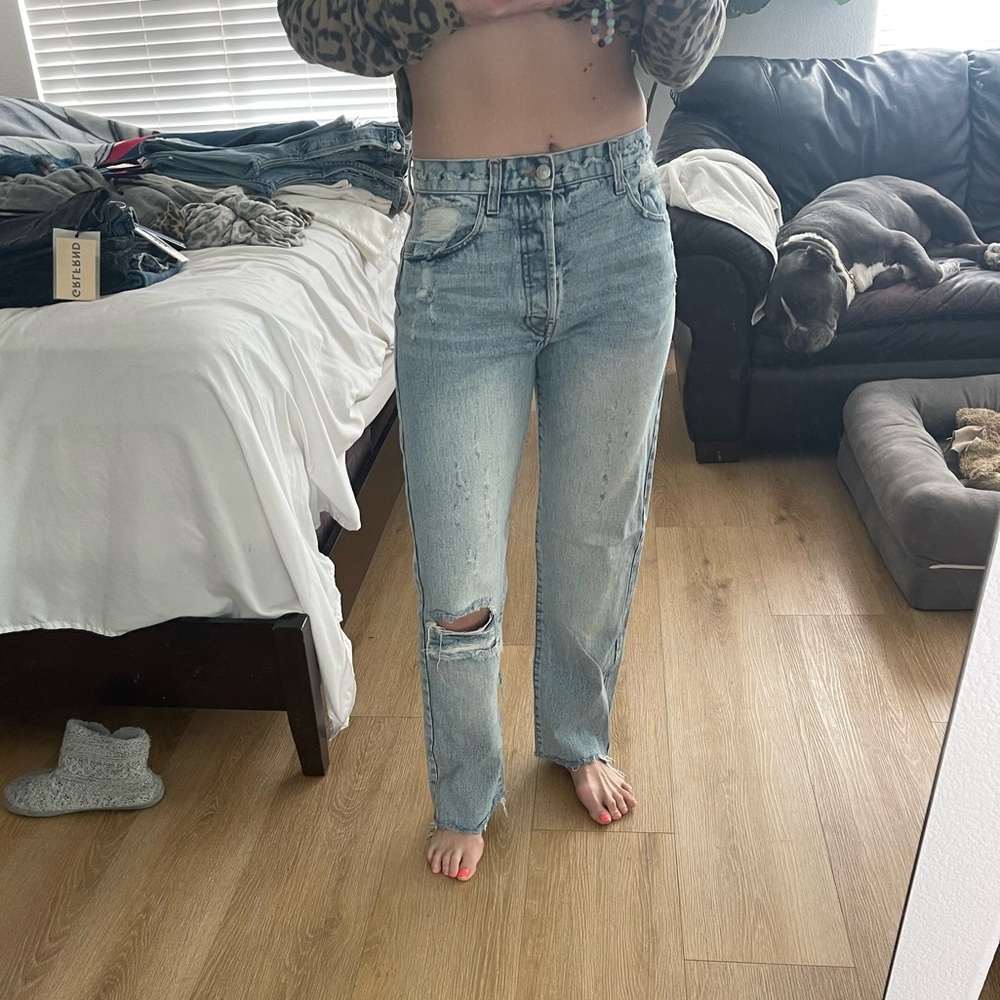 Miss Sixty x Palmer Girls Boyfriend Jeans in Light Wash